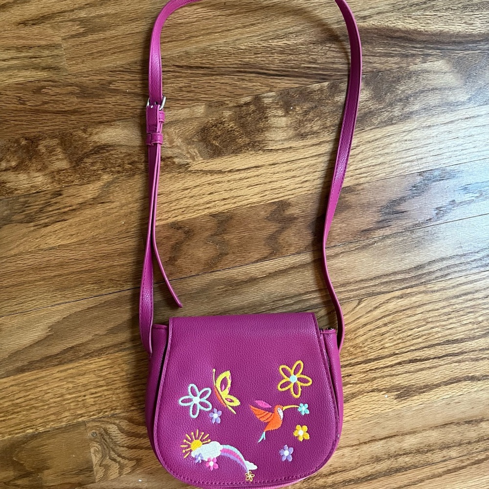 Disney Mirabel Embroidered Pink Crossbody Bag